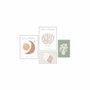 Wallity Conjunto de 4 Pinturas Decorativas de MDF Multicolor 62 x 85 cm